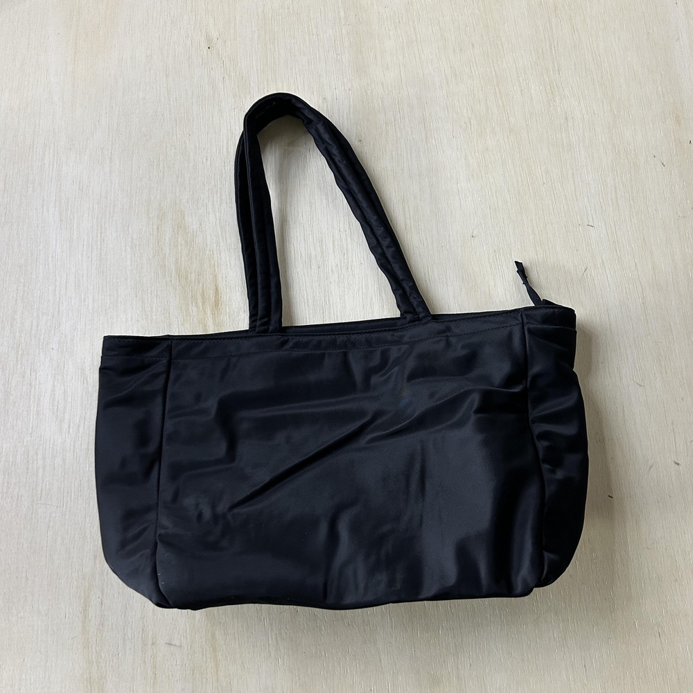 Vera Bradley Tote Bag Womens Large Black Nylon Zip Top Shoulder Inner Pockets
